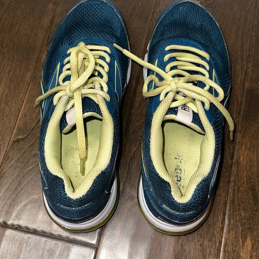 Reebok DMX Monofusion Running Sneakers Teal Blue Gym Training Shoe Size 8
